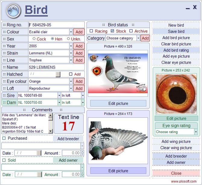 bird breeding software
